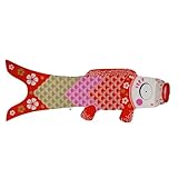鯉のぼり 室内 Madame MO マダムモー こいのぼり タペストリー KOINOBORI L 140cm(Gold&Red L)