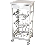 キッチンワゴン スリム [W37 x D37 x H76cm] 家具 収納家具 キッチンワゴン