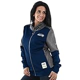 シアトル・シーホークスレディースMajestic NFL「Speed Fly " Full Zip Fleece Jacket – Navy /チャコール