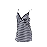 ローズマダム 産前産後兼用キャミソール ボーダー：ネイビー M-L 105-3210-01