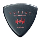 Musent スモール トライアングル ピック | 30枚 セット おにぎり タイプ 0.6 mm厚 ポリアセタール | MSSMTRPK0006-BLK-30P