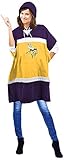NFL Minnesota Vikingsパーカーポンチョ、70.5 X 81 cm、パープル