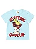 (マイファーストヒステリック) MY FIRST HYSTERIC GIZA45天竺　MINI＆ロゴプリント　半袖Tシャツ 90cm ブルー