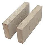 耐火レンガ JIS並形半平 １ケース（10個入）サイズ約23×11.4×3～3.5cm 1個の重さ(約)1.8kg