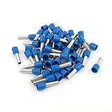 50×コードエンドターミナル管状事前絶縁フェルールブルーE6012 10AWG