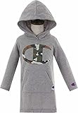 (チャンピオン)Champion 女の子 80-100cm フード付き 裏毛 長袖ワンピース【cb8599】 90cm グレー