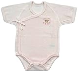 ベビーストーリー パイル 半袖打合せロンパス 50cm ~ 60cm ピンク S90088 日本製