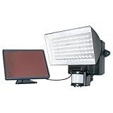 MAXSA Innovations 40226 Solar-Powered Motion-Activated 80 LED Security Floodlight, Black [並行輸入品]