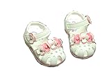 LAZA 可愛い ベビー 女の子 サンダル 靴下 つま先 保護 お花 おしゃれ きれいめ 子供 各サイズ 夏 水泳 海 女児 (内寸11.5cm)