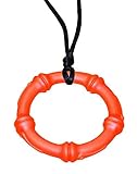 KidKusion Gummi Teething Necklace Bamboo, Orange