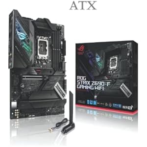 ATX: ROG Strix Z690-F Gaming WiFi 6E LGA1700(Intel 12th Gen) ATX Gaming Motherboard (PCIe 5.0,DDR5,16+1 Power Stages,2.5Gb LAN,BT ... Panel USB 3.2 Gen 2x2 Type-C Connector