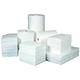 Brady SPC100B Absorbent Pads, 15" Width, 19" Length, White [並行輸入品]