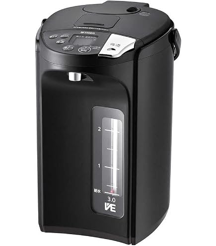 Amazon | タイガー 魔法瓶 電気 ポット 3L ブラック 蒸気レス とく子