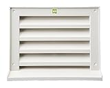 角型ガラリ（水切付） ステンレス網付シルバーホワイト SPGN-250x300 新協和