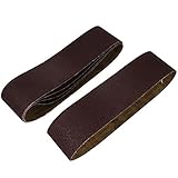 uxcell サンドペーパー 研磨ベルト アブレシブ ダークブラウン 36グリット 5個