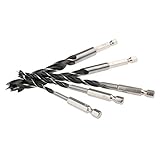 5 PC 耐久性に優れた六角シャンク木ドリルビットセットクイック変更金属ツール 4/5 / 6/8 / 10 mm