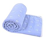 [35.4 x 35.4インチ]子供用タオル毛布、ベビーブランケット、柔らかく通気性のある