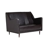 arne ソファー　2人掛け 肘付き 合皮レザー ハイバック リビング ダイニング Hi Bodum 2P ダークブラウン