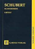 シューベルト: ピアノ三重奏曲 第1番 Op.99 D 909、 第2番 Op.100 D 929、三重奏曲 (ソナタ楽章)変ロ長調 D 28、三重奏曲 変ホ長調 Op.148 D 897 「ノットゥルノ」/原典版/ヘンレ社/中型スタディ・スコア