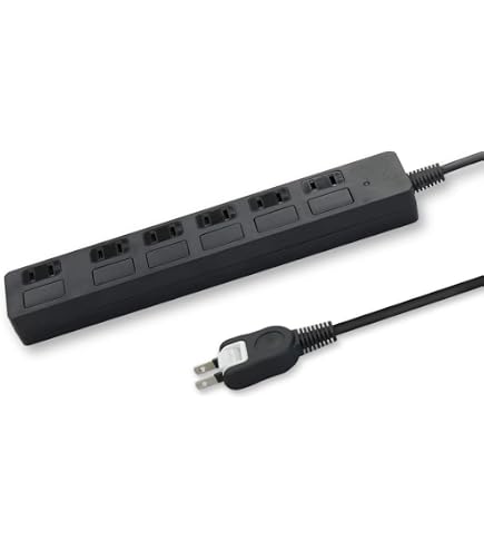 Amazon.co.jp: 電源タップ 6口 2m 木目 延長コード おしゃれ 木目調