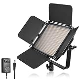 UTEBIT 撮影 照明 LED ライト 600球 + ACアダプタセット 36W 最大432...