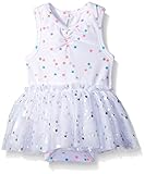 Amy Coeベビー女の子VネックStar Skirtedクリーパー カラー: ホワイト