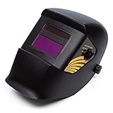 Adjustable Solar Power Auto Darkening Welding Helmet Hood Face Shield With 3.54 in x 1.69 in Viewing