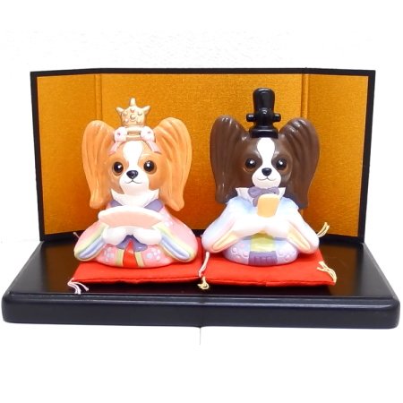 わん雛 / 犬 雛祭り 桃の節句 (パピヨン)