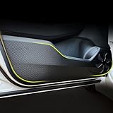 Fucaten 適合 レクサス 新型RX RX500h/RX450h+/RX350 (2022年11月~) 専用ドアキックガード ドアキックマット ドアトリムカバー 運転席側 助手席側 後部席両側用 4Pcsセット (カーボン調)