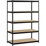 Edsal 48w X 24d X 72h 5-shelf Steel Shelving, Black with Z Beam Construction by EDSAL