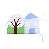 Pumpumly　可愛いベッドガード　ベッドバンパー　2018新しい漫画/象 半周タイプベビー寝具 出産お祝い　6点セット