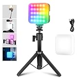 NEEWER RGB61 RGBビデオライト マグネット式 卓上三脚&3つコールドシュー付き 磁気LED撮影用ライト 360°フルカラー カメラライト 超演色性CRI97+ 高輝度2500K-8500K 2000mAh充電式 軽量 ミニパネルライト 20シーン 定常光ライト スタジオ照明/ゲーム/ポートレート写真/YouTubeビデオ/自撮り/生放送/ビデオ撮影用