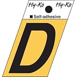 hy-ko gr-10 / D 1.5 "ブラックアルミ角度カット文字D
