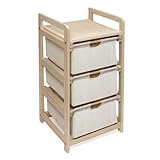 Badger Basket 3 Drawer Hamper/Storage Unit, Natural by Badger Basket