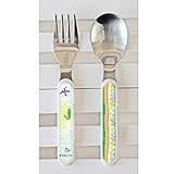 Baby Cie Be The Leader Textured Fork & Spoon Multicolor [並行輸入品]