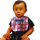 GOGO Premium Quality Baby Tuxedo Bib, Best Baby Boy Bib 1 Pc-Pink Tuxedo