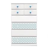 アルファタカバ ディズニー家具シリーズ シンプルミッキー 80cm幅6段 ブルー