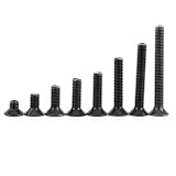 m3 六角 皿ネジ、200 個 M3 皿皿六角穴付きネジボルトマシンファスナー詰め合わせセット(4mm/6mm/8mm/10mm/12mm×30個、16mm/20mm/25mm×20個)