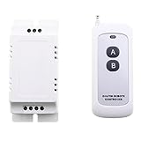 Dolity 高品質　ワイヤレスリモコン　リレースイッチ　2チャンネル　受信機　10A　AC85-250V