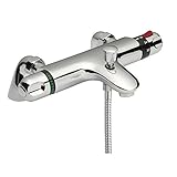 Cassellie Chrome Thermostatic Bath Shower Mixer Tap BTMV01