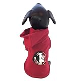 NCAA Florida State Seminoles Collegiateコットンライクラフード付き犬シャツ(チームカラー、XXL )