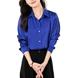 [DREKOBOS] ブラウス レディース 長袖透けない シワにならない事務服 ノーアイロン オフィスカジュアル シャツ 春夏秋冬