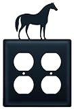 村錬鉄ss-vwi-eoo-68 8インチHorseダブルコンセントカバー