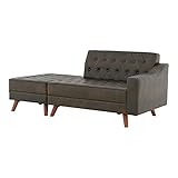 佐藤産業 2人掛け カウチ ソファー(173~192cm幅) GENNA(ジェンナ) ブラウン GENNA CO BR