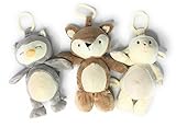 KellyToy Woodland Baby Animals Bundle Gift Set Includes Fox Lamb and Owl [並行輸入品]