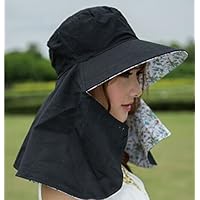 日よけ帽子 リバーシブル 日焼け防止 日よけカバー 紫外線対策 UVカット 綿100%