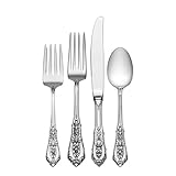 Wallace Rose Point 4-Piece Place Setting (Place Size) by Wallace [並行輸入品]