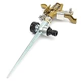 amzmonnsuta 1/2inch インパクトスプリンクラー 金属製 回転式 スプリンクラー　噴霧ノズル ガーデン・芝生　灌漑　調整でき