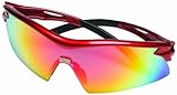 MSA Safety Works 10105405 Safety Glasses Racer Red [並行輸入品]