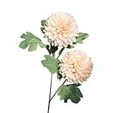 Creazy人工シルクフェイク花タンポポ花柄ウェディングブーケアジサイ装飾 オレンジ